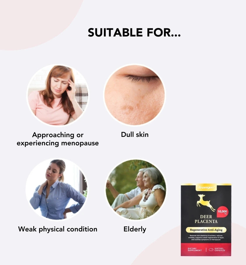 Product image of Try It Deer Placenta 10-Day Trial Pack from KiwiCorp – sample-sized wellness and beauty capsules.