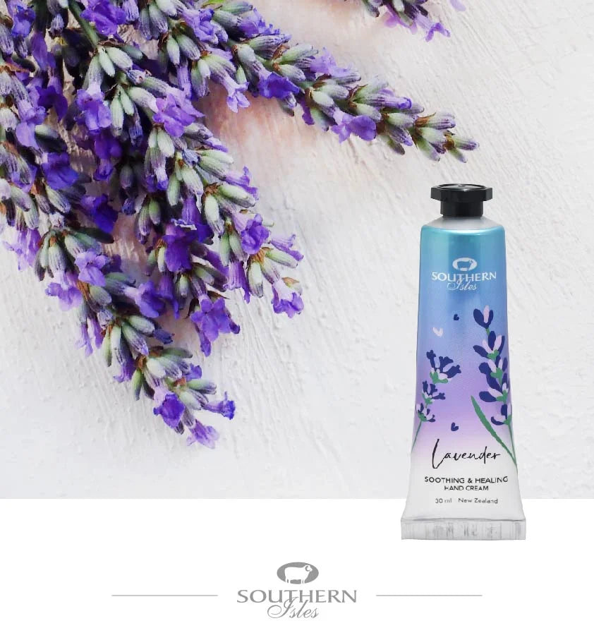 Southern Isles® Lavender Hand Cream – Moisturizing hand care with lavender, jojoba oil, and aloe vera, made in New Zealand.