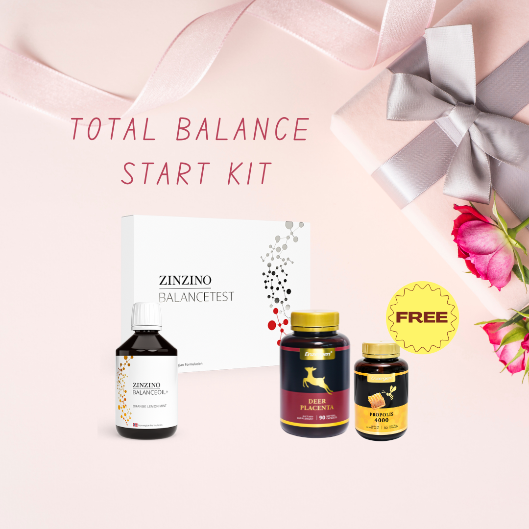 Total Balance Start Kit - BalanceTest*1 box + Deer Placenta*1 pack + BalanceOil+*1 pack+ Propolis 4000 30s*1 bottle