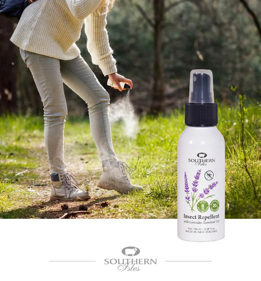 Product image of Insect Repellent with Lavender Oil from KiwiCorp – effective and gentle outdoor skin protection.