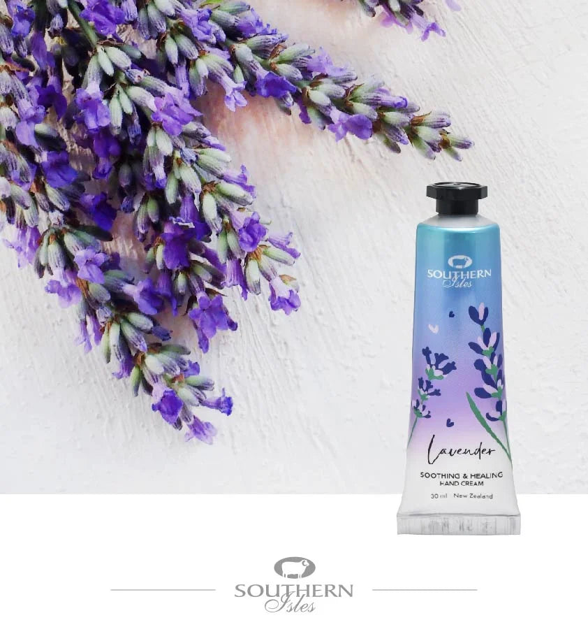 Southern Isles Lavender Hand Cream; Moisturizing blend with lavender, jojoba oil. Ideal for hands. Made in New Zealand.