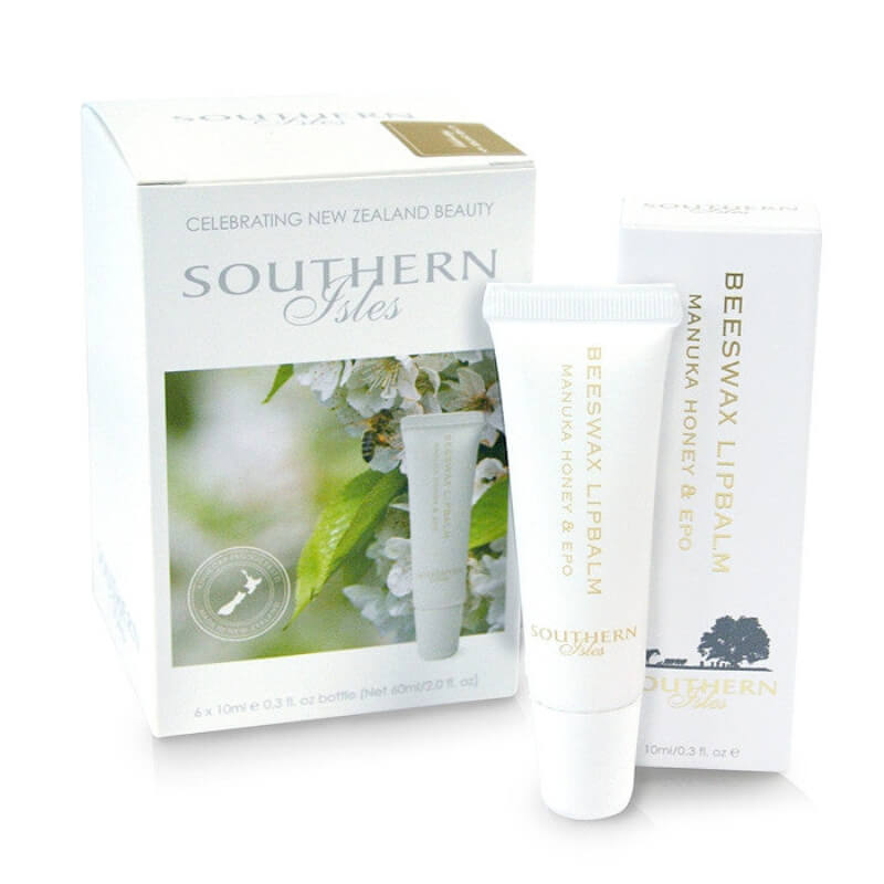 Manuka Honey and Beeswax Lip Balm for dry and cracked lips